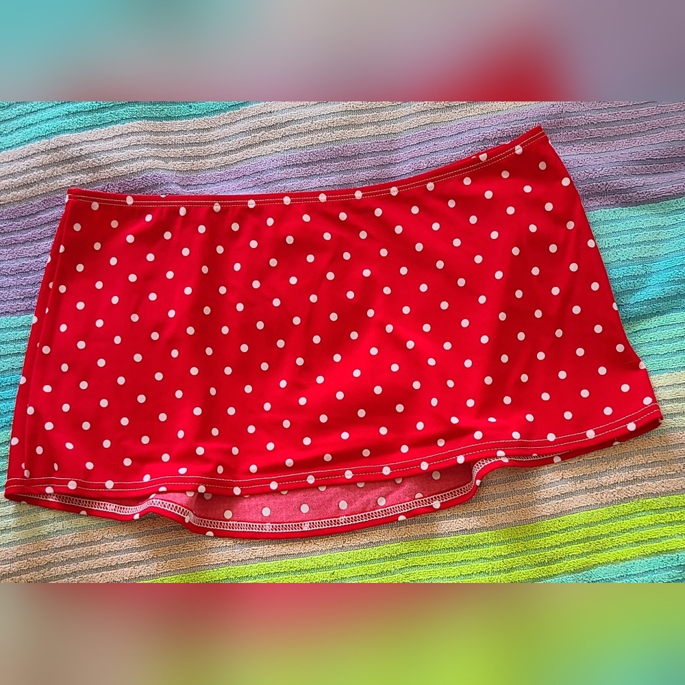 Red Polka Dot Swimsuit Coverup